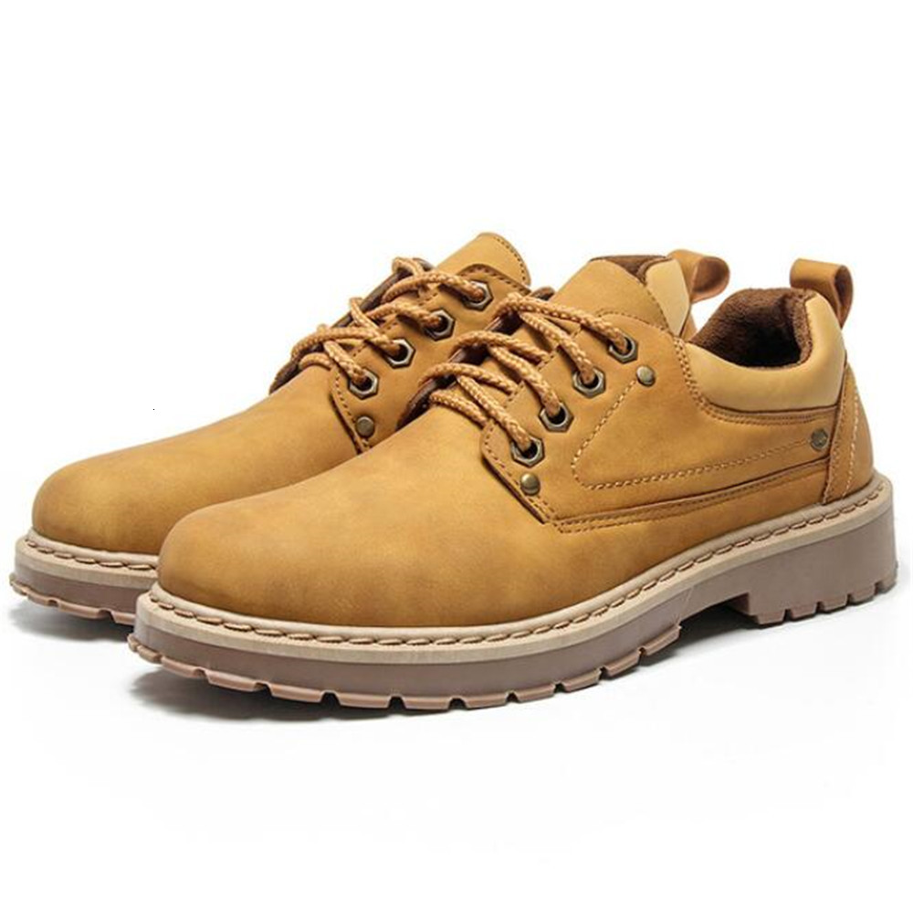 

Men's British Retro-style Casual Low-top Work Made with Tools Big Head Comfortable Shoes 1yhs, 01