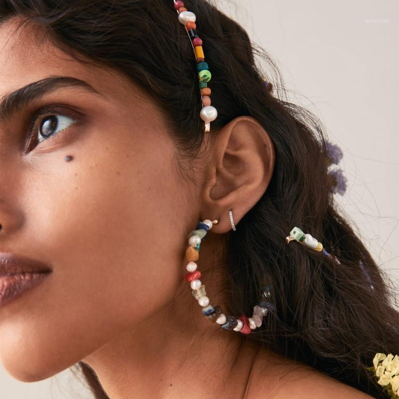 

Shuangsheng fashion bohemian coral Naturel stone pearl ring women's earrings national beads ring alloy earrings jewelry female1