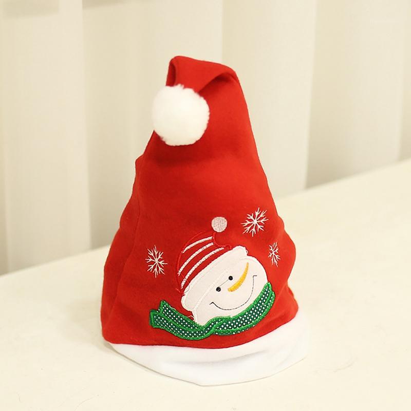 

Creative Hat Decoration Christmas Hat Non-Woven Embroidered Santa Claus Cute Christmas Party Cap Santa Claus Costumes S1