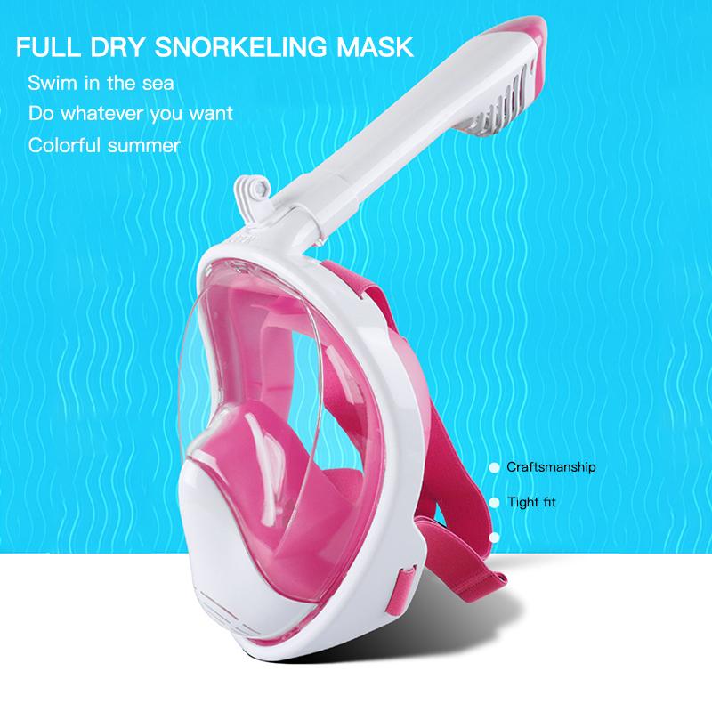 

COSTELO full face scuba diving mask anti-fog goggles can be installed camera wide-angle field of view snorkeling swimming mask