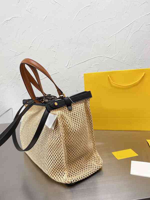 

Shoulder Bags Fashion Luxury Designer Brand Woven Straw Bag Women Handbag Super Big Size Female Shopper Summer Beach 20303