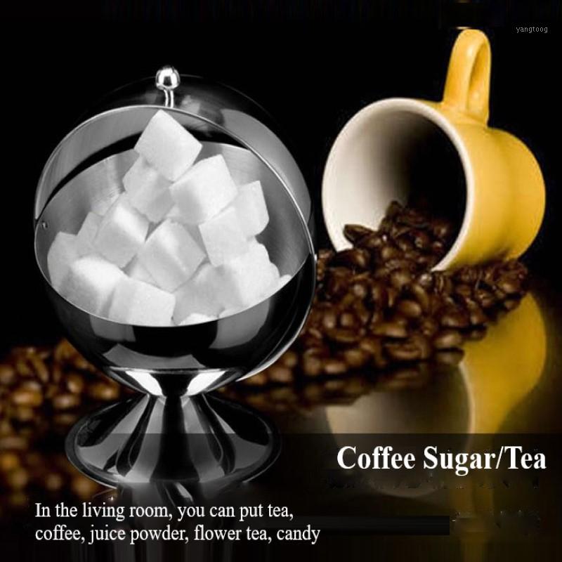 

1Pc Stainless Steel Spherical Seasoning Salt Bottle Spices Jar Sugar Cubes Storage Kitchen Items Storage Containers1