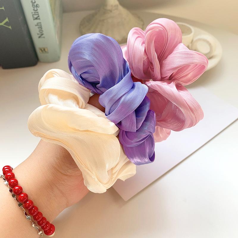 

Hairlyah Candy Color Women Large Intestine Hair Tie Hair Rope Elastic Ponytail band Scrunchie Holder Headdress Accessories