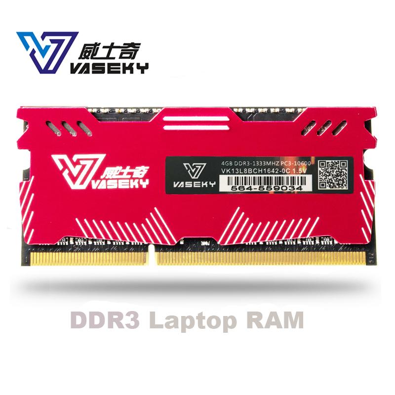 

Vaseky 4GB 8GB 4G 8G Laptop notebook Memory RAM Memoria Module Computer PC3 DDR3 12800S 12800 1600MHZ 1600 MHZ RAM