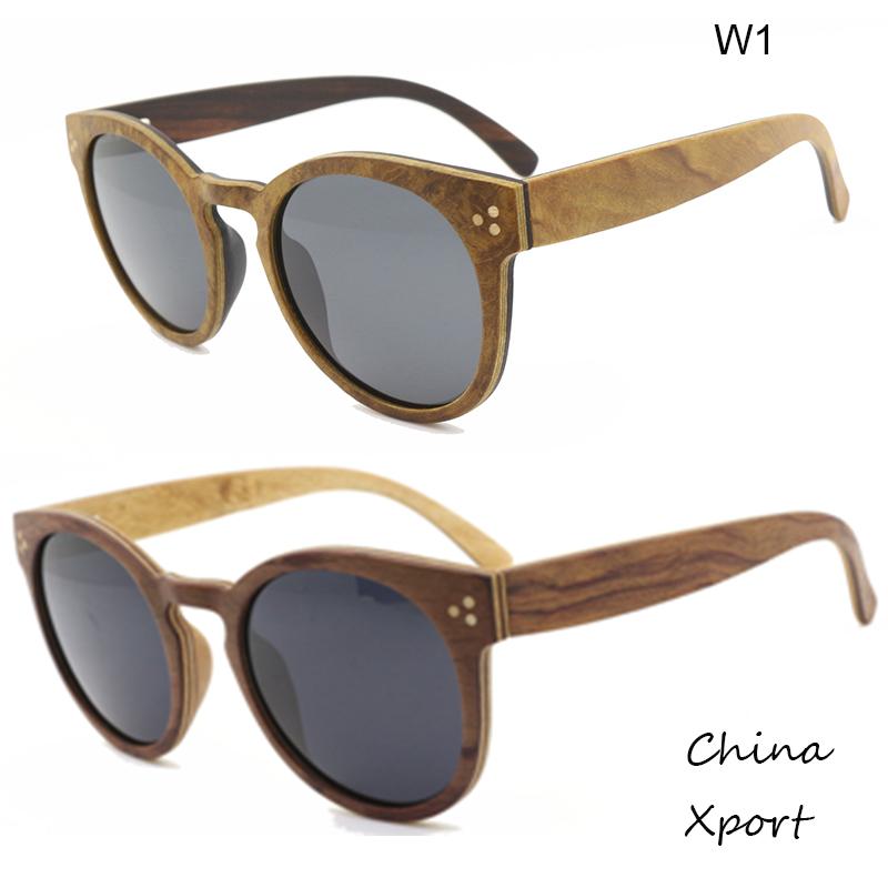 

round frame 100% handmade layer wood sunglasses unisex thin comfortable anti strong sunshine sunglasses eyeprotection