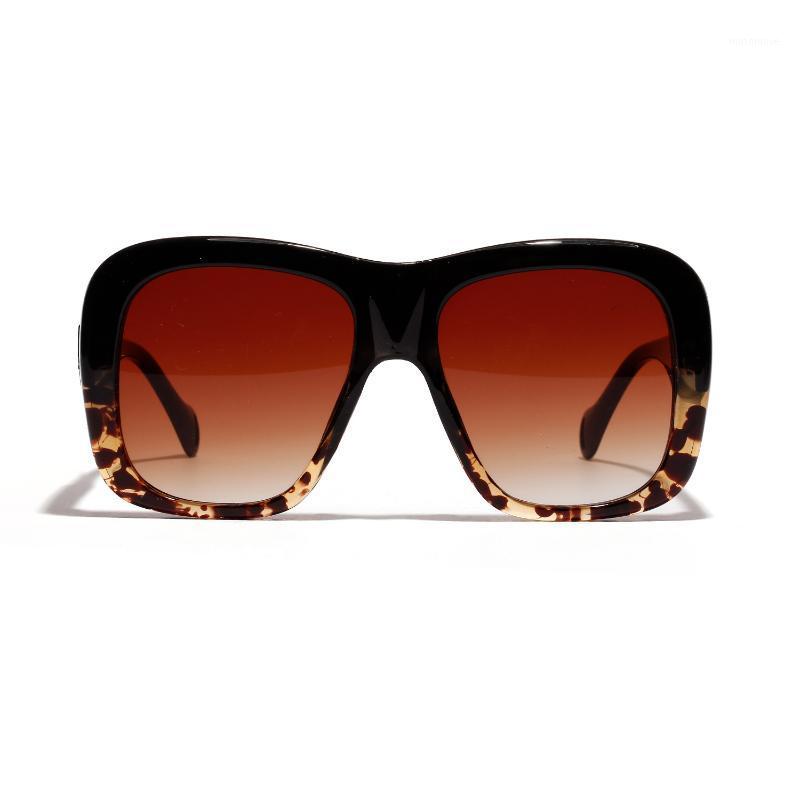 

LNFCXI Oversized Female Frame Sunglasses Women Men Fashion Glasses Hip-hop Mirror Leopard Sun Glasses 100% UV4001