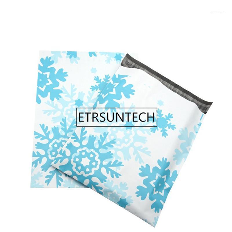 

2000pcs/lot Starfish snowflake pattern Plastic Post Mail Bags Poly Mailer Self Sealing Mailer Packaging Envelope Courier express bag1