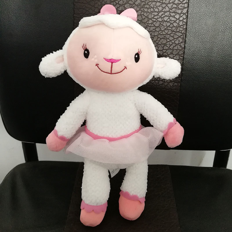 

30CM Doc Lambie Plush Cartoon Toys Lamb Sheep Stuffed Animals Sleeping Doll Soft Toy Kids Christmas Gifts 201102, White