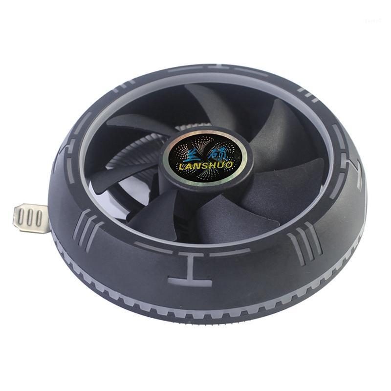 

LANSHUO Dazzling Light CPU Radiator Ultra-Quiet 775AMD1155 Desktop Computer 1366 Motherboard Cooling Fan 11511