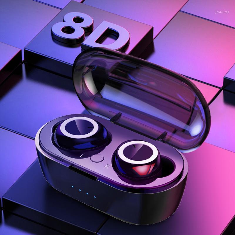 

Bluetooth Headset 5.0 LED Digital Earphones In-ear Wireless Earphone1, Black