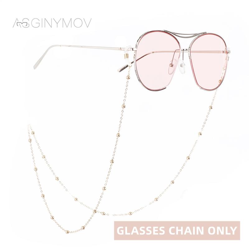 

AS GINYMOV Women Metal Fashion Anti-Slip Eyeglasses Chain Sunglasses Reading Glasses Holder Neck Strap Necklace Eyewear Chain