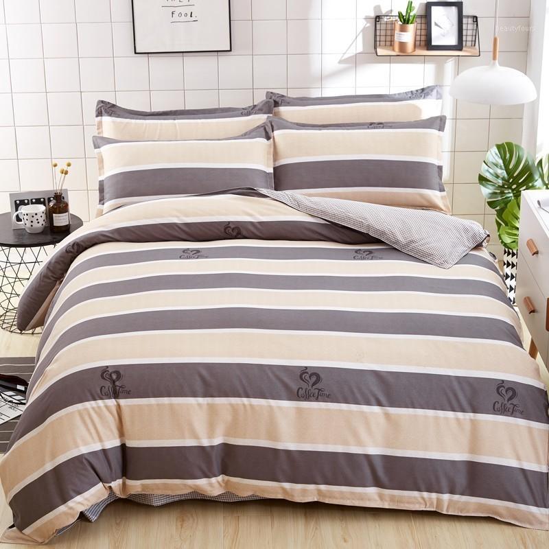 

Juwen Fashion Color Mix And Cotton Bedding Set Bed Sheet Duvet Cover Pillowcase 4 pcs Combination Bed Cover Linen1, 19