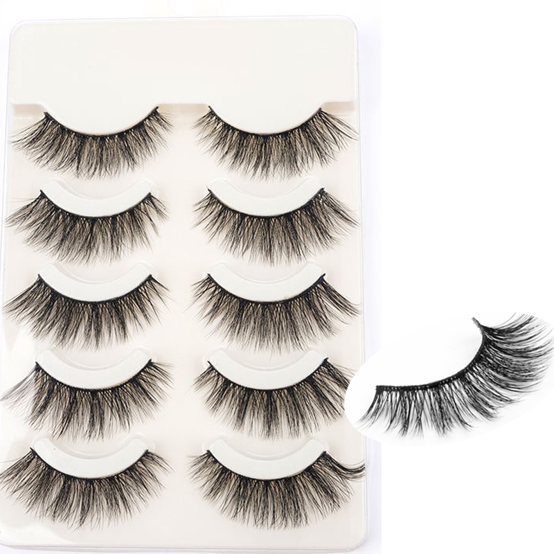 

YOKPN New Arrival Multilayer 3D Thick False Eyelashes Quality Fiber Long Lashes Sexy Big Eyes Fake Eyelash Stage Makeup Lashes