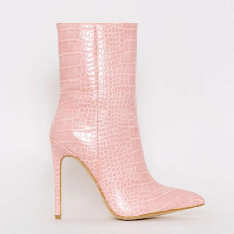 

Women's Winter Ankle Boots Dress Leather High Heels Snow Boot Woman High Heel Shoes Ladies Dress Platform Boots Shoe1, Swxg black