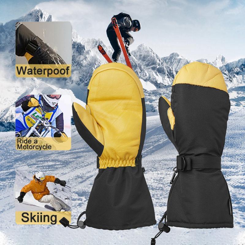 

Ski Gloves Winter Snowboard Skiing Cycling Sports Motorcycle Riding Windproof outdoor Heated Warm Gloves For Men Woman1, Style 1
