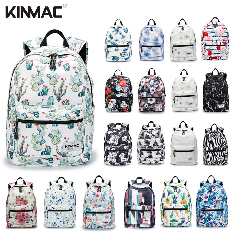 

Kinmac Waterproof Protects Large Capacity Travel Outdoor Backpacks Business Document Bag Stylish Printed Men Women, Article blue rose