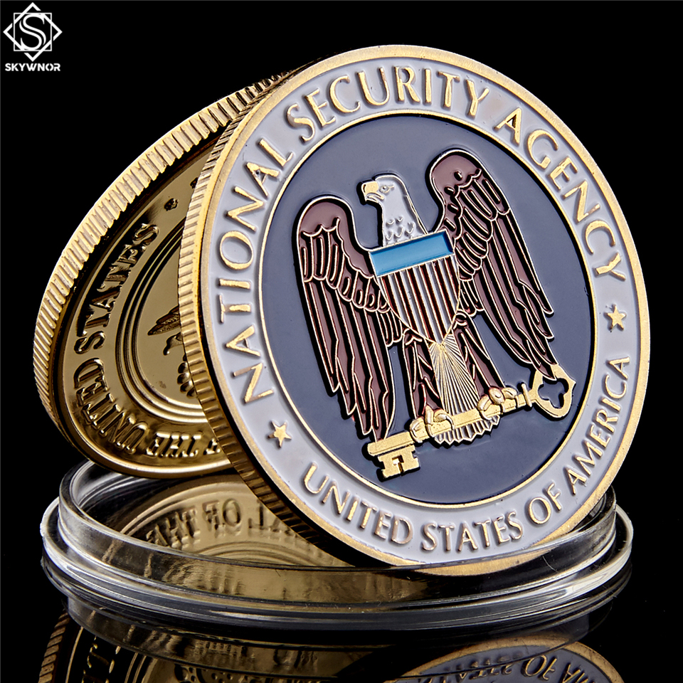 Arts and Crafts USA Nation Security Agency Washington.D.C Gold Challenge Coin Online Collection-image-598339406