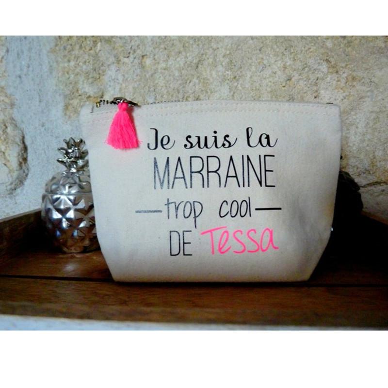 

personalized Makeup Bag with tassel nanny too cool bag bachelorette kit bags bride make up marriage gift thank you gift bags