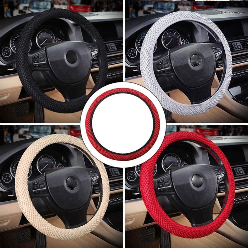 

Steering Wheel Covers Braid On Car Cover With Needles And Mesh Fabric Diameter 36-38cm Auto Accessories #266320