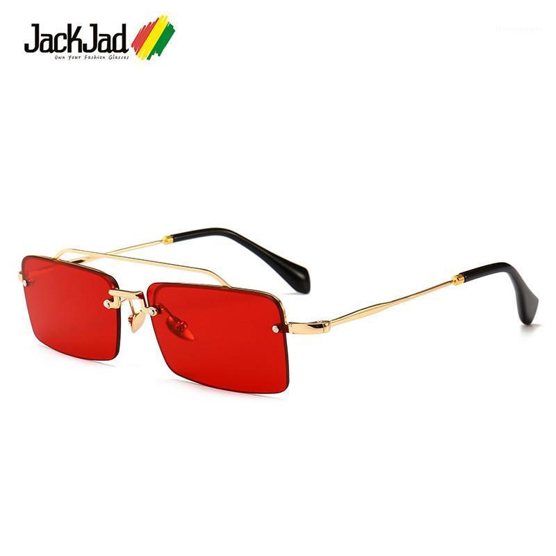 

Sunglasses JackJad Fashion Cool Tint Ocean Lens Rectangle Style Women Catwalk Show Brand Design Sun Glasses SMU55T1