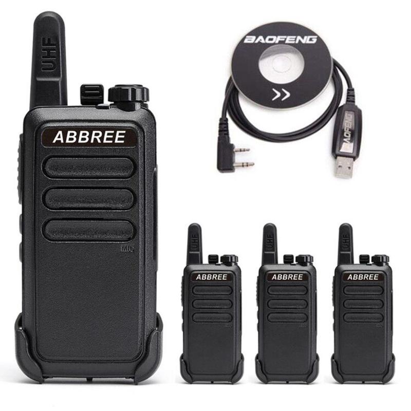 

2/4PCS Abbree AR -C1 ARC1Mini Walkie Talkie 400-470MHz Two Way Radio Portable VOX USB Charging Handheld Transceiver BF-C9 BF-R5