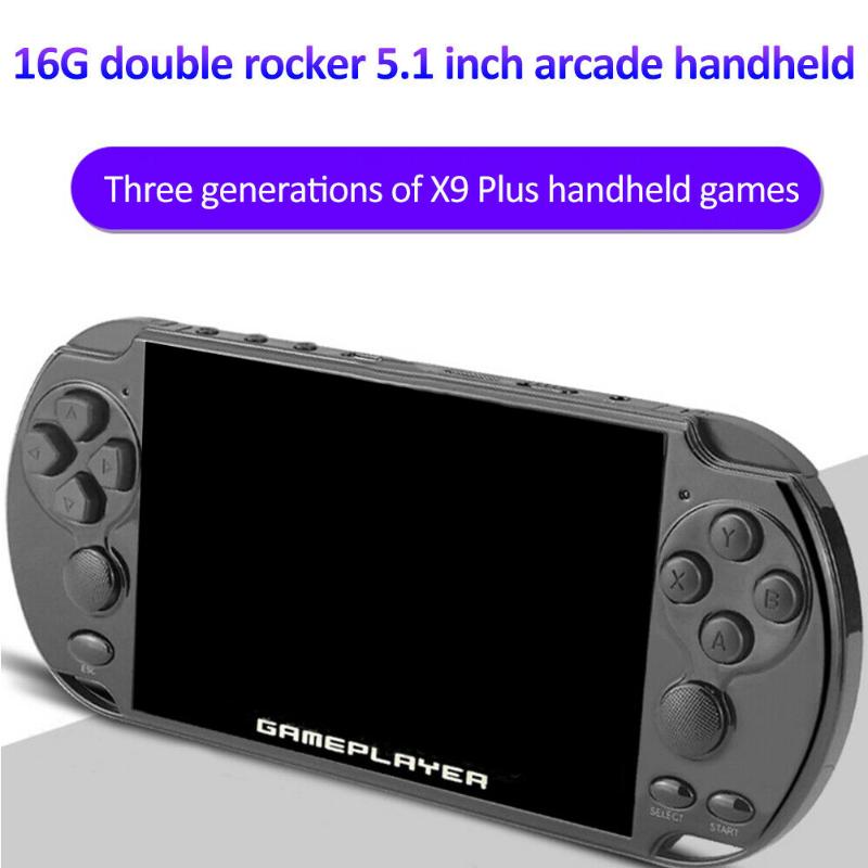 

X9PLUS 16G Multifunctional For Children Portable Player Video Double Rocker Retro Handheld Game Console With Camera Stereo Sound