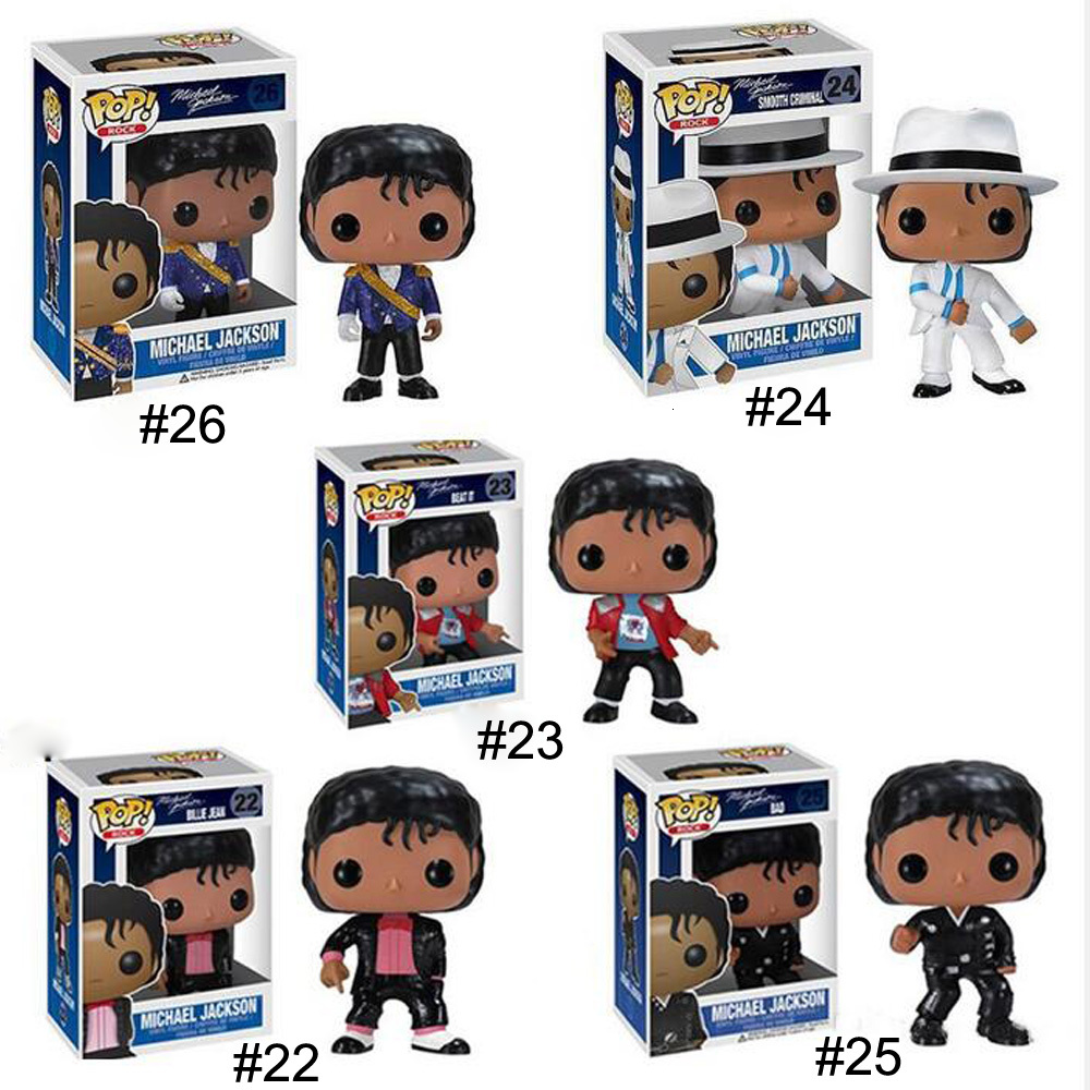 

Lot Styles Funko Pop Michael Jackson BEAT IT BILLIE JEAN BAD Action Figure Toys Gift Collectible Model