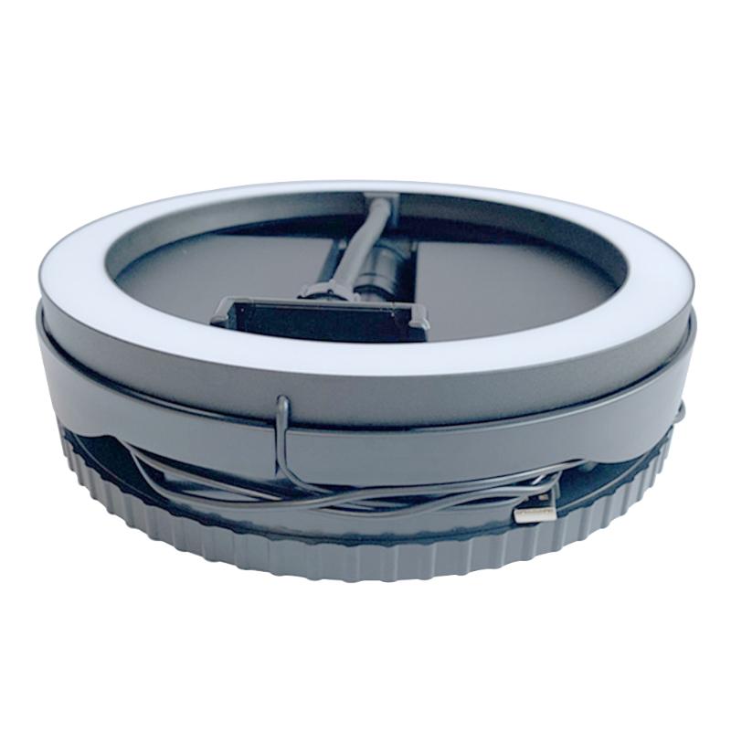 

Aluminum Alloy Dimmable Indoor Outdoor Portable Ring Light Makeup Slefie Easy Storage USB Powered Live Streaming With Stand
