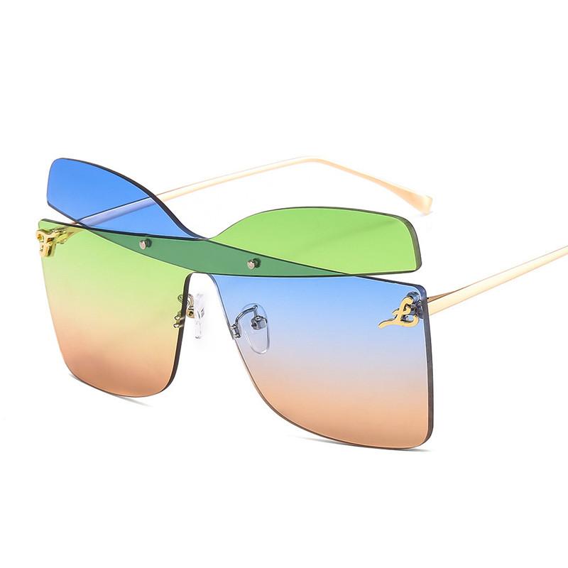 

Sunglasses Style Color Cross Butterfly Personality Trend Fashion Catwalk Designer For Women