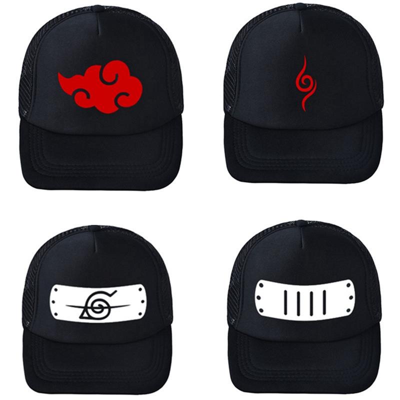 

Anime Naruto Uchiha Cap Cosplay Hat Akatsuki Embroidery Snapback Adjustable Spring Summer Women Men Sport Accessories
