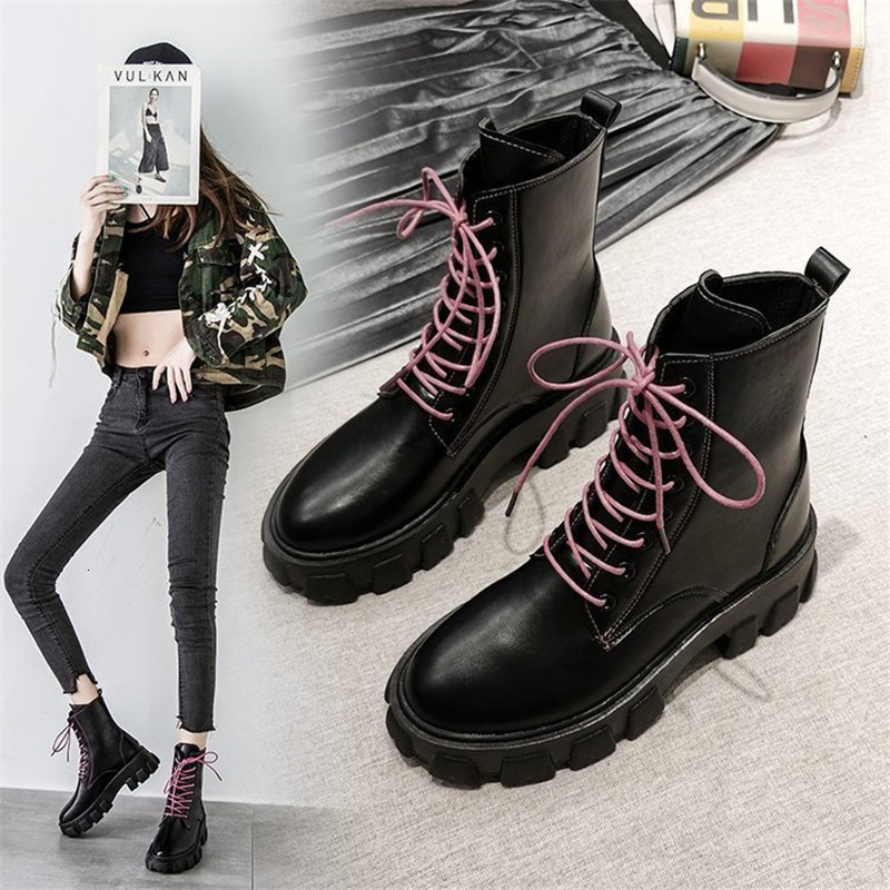 

2021 New Foot Modulation Round Autumn Rent Even Women Boots Mujer High-heeled PVI3, Black