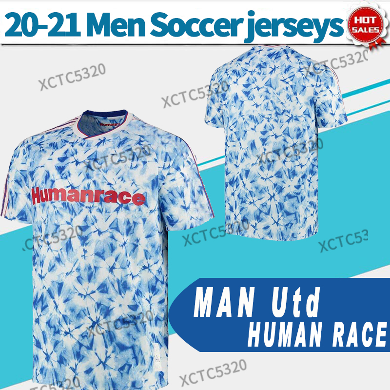 

Human Race collection Man utd 2021 HRFC Hu soccer shirts #18 B.FERNANDES #34 VAN DE BEEK #9 MARTIAL customized football uniforms men+kids, #5 waguire