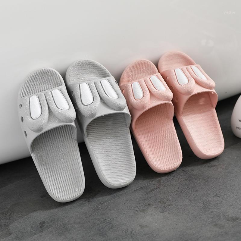 

SAGACE Hot Marketing Slippers Women 2020 Summer Home Floor Slides Indoor Family Cartoon Flat Bathroom Bath Sandal Slippers Men1, Gn