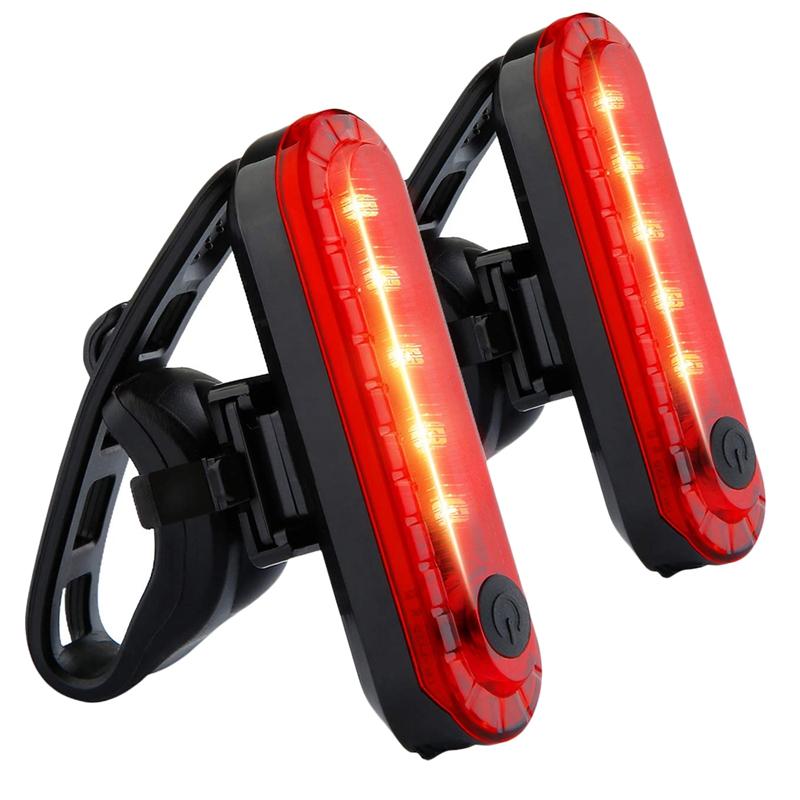 

2Pcs/Set Rear Bike Tail Light,Ultra Bright Usb Rechargeable Bicycle Taillights,Red High Intensity Led Accessories Fits On Any Ro