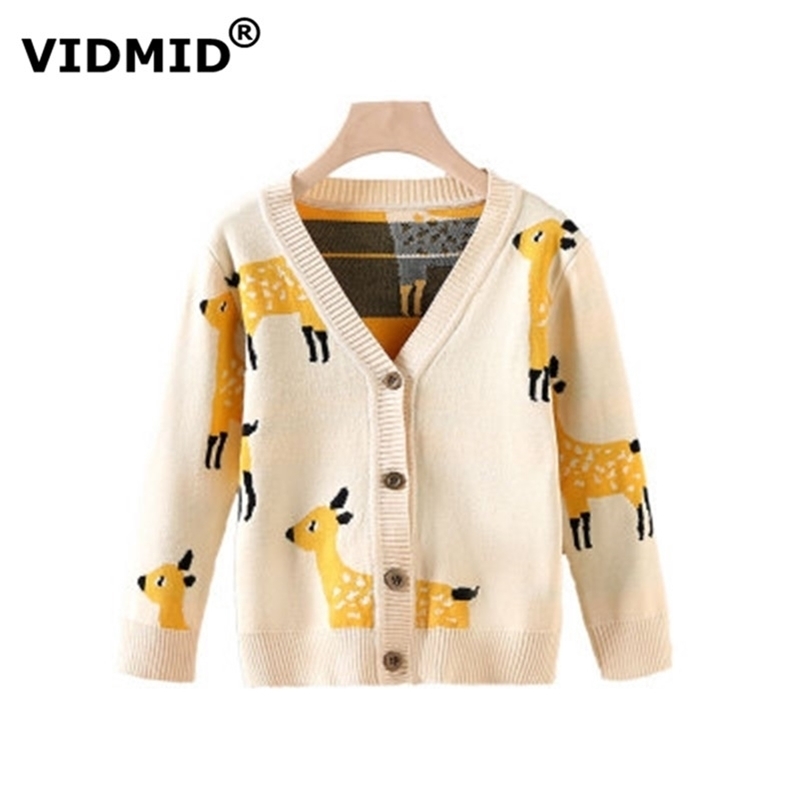 

VIDMID baby Girls Cardigan Children's sweater coats Kids Sweater Baby Jackets Girls Outwear boys Autumn coats Clothes 7123 01 201109, Red
