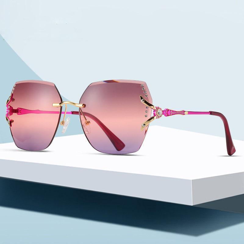 

DANKEYISI Women Rhinestone Sunglasses Women Brand Sunglasses Female Coating Lens Driving Lady Eyewear For1