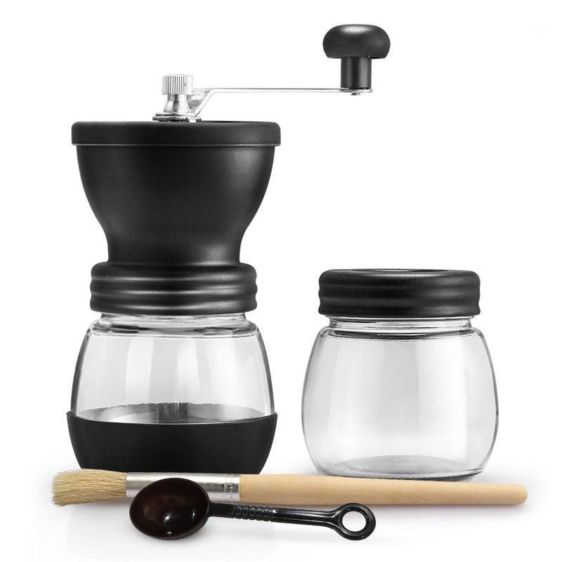 

Household Coffee Machine Grinding Combination Coffee Handmade Glass Small Portable Grinding Core Mill Cocoa Beans1