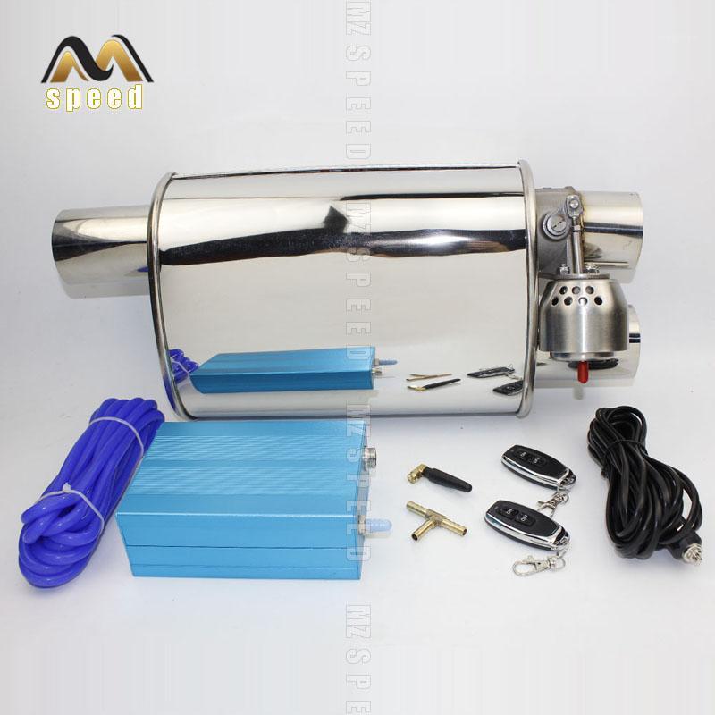 

car Accessories Stainless steel exhaust pipe muffler remote control valve exhaust pipe double outlet for E461