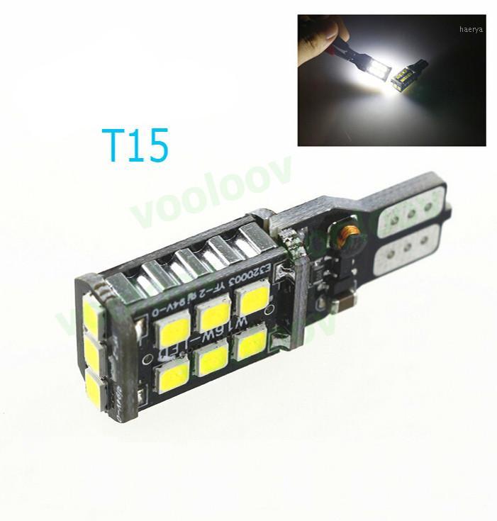 

2PCS New Canbus 7.5w T15 LED Reverse Light W16W 15SMD Car LED NO ERROR Back UP light rear Lamp white Car styling1, As pic