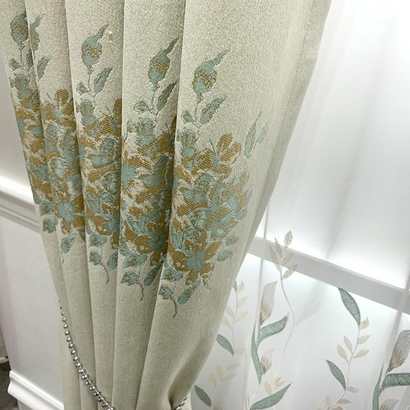 

Modern Curtains for Living Dining Room Bedroom Nordic Style High-grade Jacquard Fabric CurtainTulle FinishedProductCustomization1, Tulle