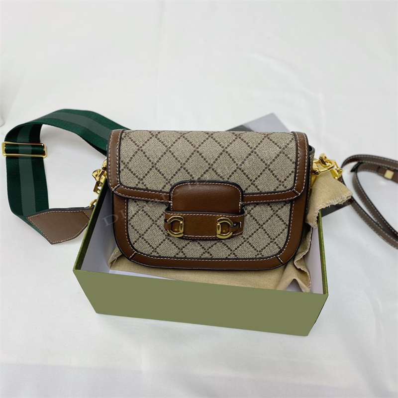 

7A Designers Saddle Bag Luxury Handbag Series Wallet Purses Shoulder Crossbody Tote Dot Double Letters Hasp Interior Zipper Pocket Backpac, Style b no colored straps