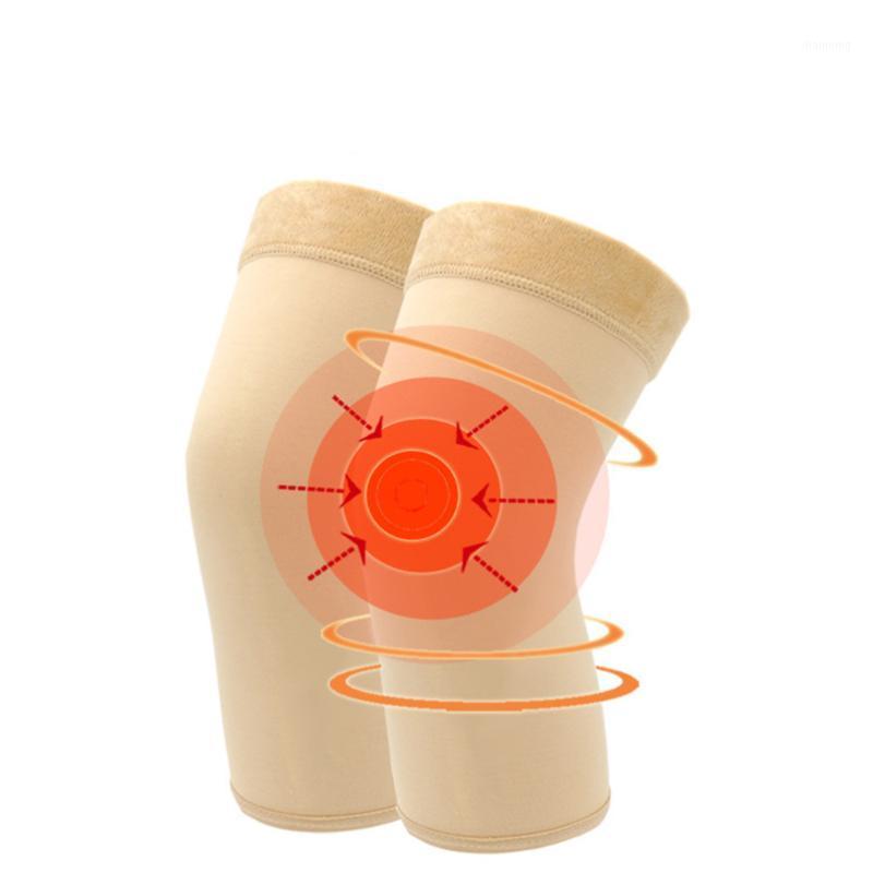 

1 Pair Unisex Warm Knee Pads Ride Elastic Sleeves Kneecap Warm Kneepad for Sports Cycling Autumn Winter (Skin Color)1, As shown