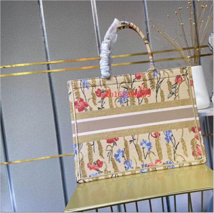 

Customizable name top quality Classic Colorful Book Totes bag Designer handbag embroidered bag large capacity Travel Canvas shopping bags
