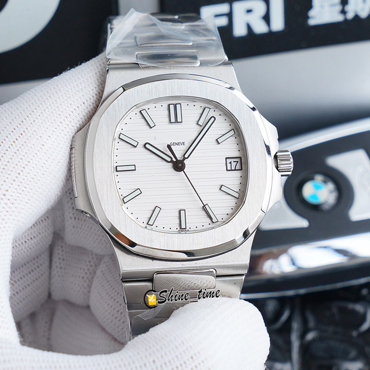 

PP Top version White Dial 316L Stainless Steel Case 5711/1A-011 Mens Watch 9015 Automatic Mechanical 316L Steel Bracelet Designer Watches, Original box