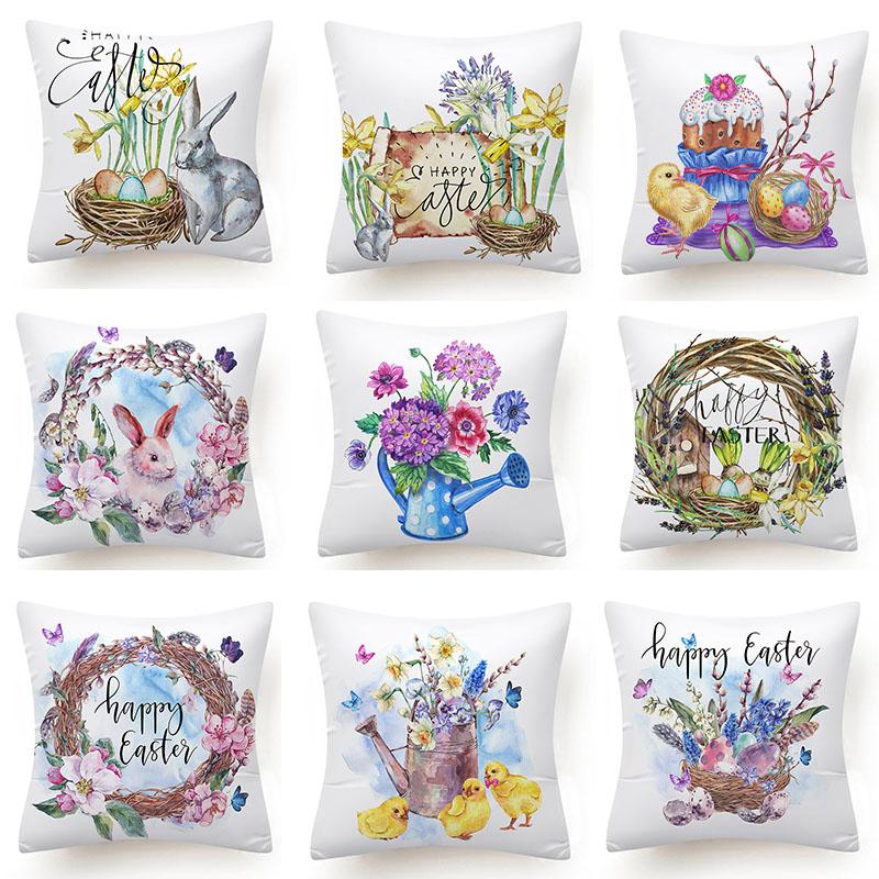 

Cartoon Bird Animal Decorative Cushions Pillowcase Polyester Cushion Cover Throw Pillow 45x45cm Sofa Decoration Pillowcover Pillow Case