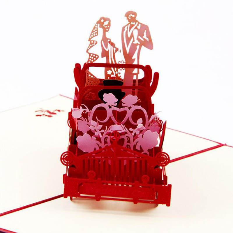 

Wedding Event 3D Greeting Cards Paper Sculpture Decorative Crafts Wedding Decoration Invitation Card
