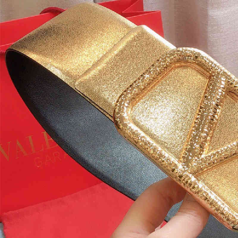 

7Cmwomen Dign Thick Chic Drs Party Women Real Leather Belt Luxury Brand, Black;brown