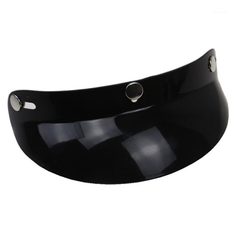 

3-Snap PC Motorcycle Helmet Visor Universal Fit Top Open Face Protection Shield Anti-UV Motorbike Accessories Removable1, As pic