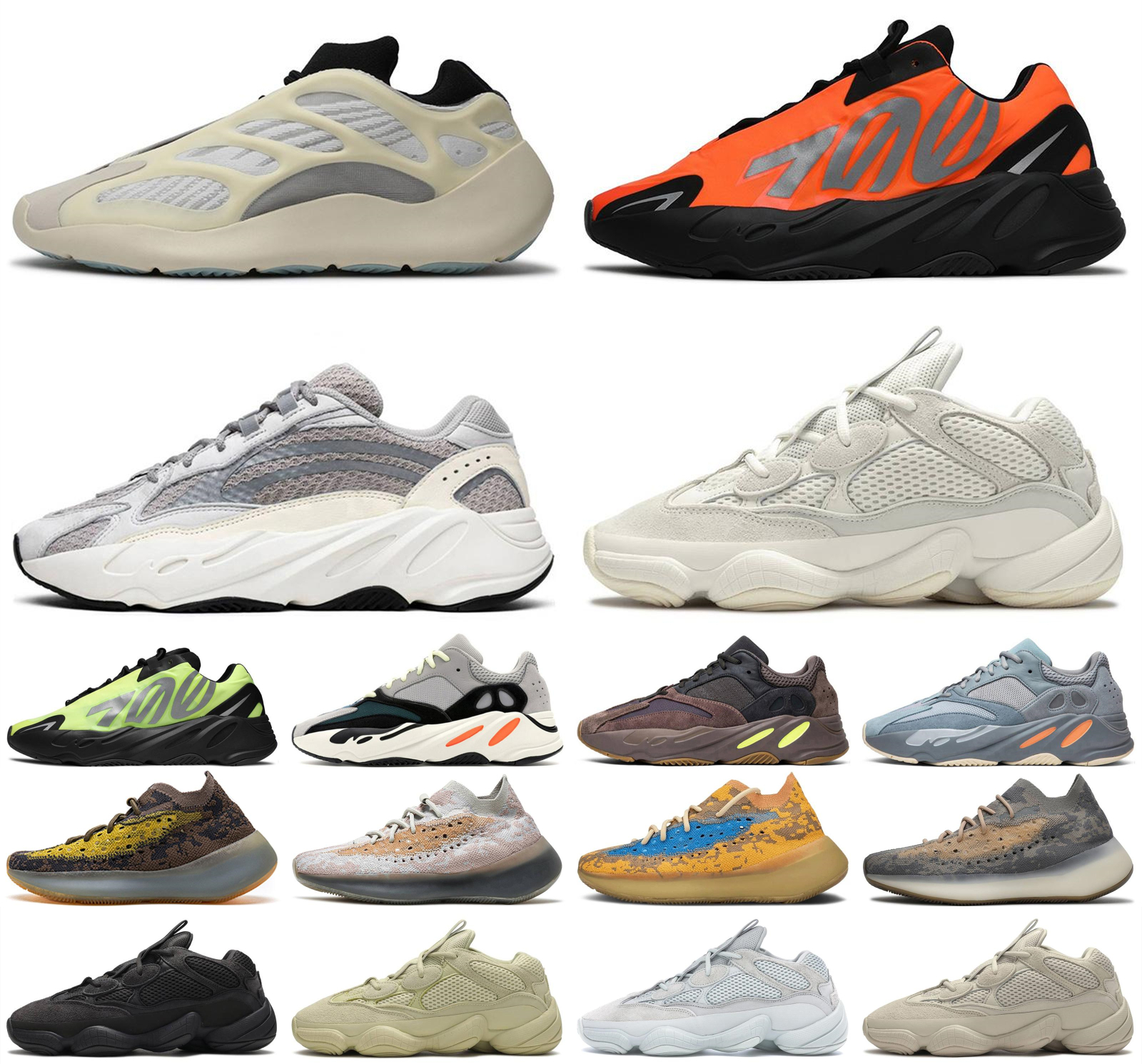 

Salt Kanye Alien mens v3 500 Shoes Azareth sports Running Womens Wave Reflective Vision Alvah v2 West Sneakers Static 700 Runner, Extra shoelace