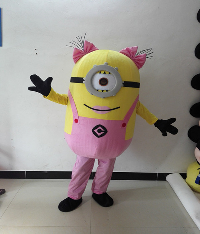 

Little yellow man cartoon doll costume despicable me propaganda walking cos performance event props mascot costume, Brown